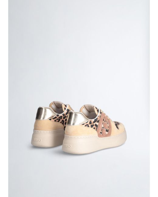 Liu Jo Sneakers Con Logo Bold di Liu Jo in Natural