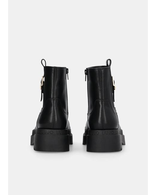 Liu Jo Bottines À Plateforme En Cuir Liu Jo en coloris Black
