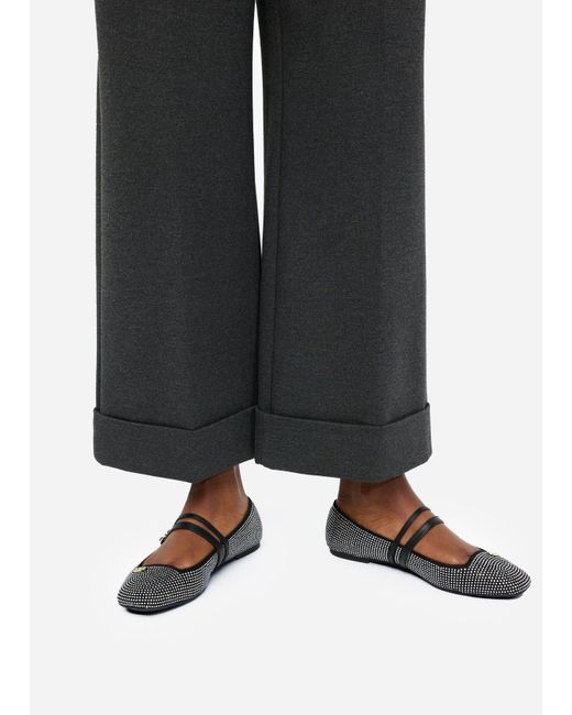 Liu Jo Black Liu Jo Cropped-Hose Mit Bügelfalte