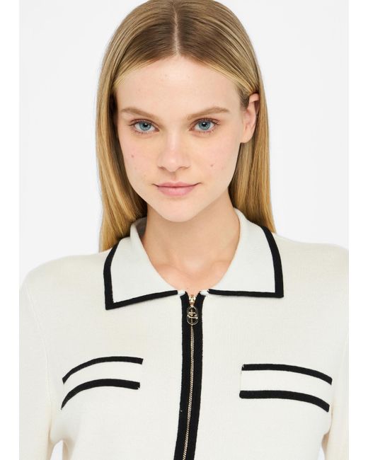 Liu Jo Cardigan Con Zip di Liu Jo in White