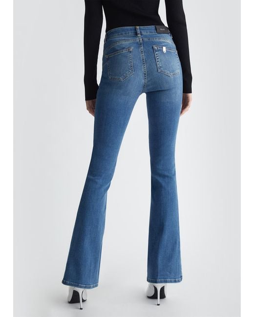 Liu Jo Jeans Flare A Vita Alta di Liu Jo in Blue