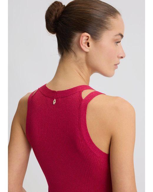 Liu Jo Top In Maglia Lurex® di Liu Jo in Red
