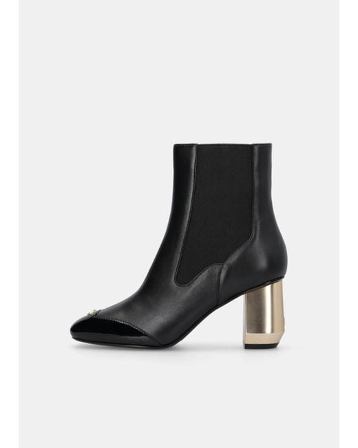Liu Jo Bottines En Cuir Avec Logo Liu Jo en coloris Black