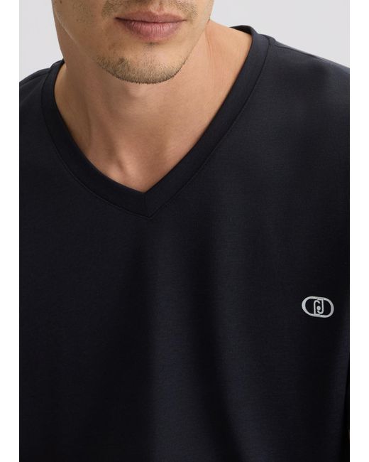 Liu Jo T-shirt Blu Con Scollo A V di Liu Jo in Blue da Uomo