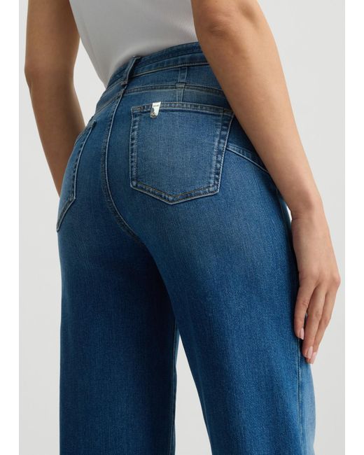 Liu Jo Jeans Flare Con Cintura di Liu Jo in Blue