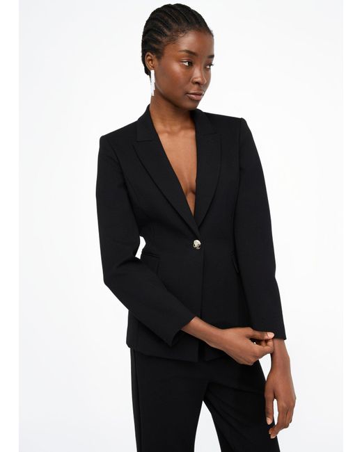 Liu Jo Blazer Avec Broche Ornée De Pierres Liu Jo en coloris Black