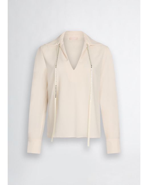 Liu Jo Blusa Con Strass di Liu Jo in White