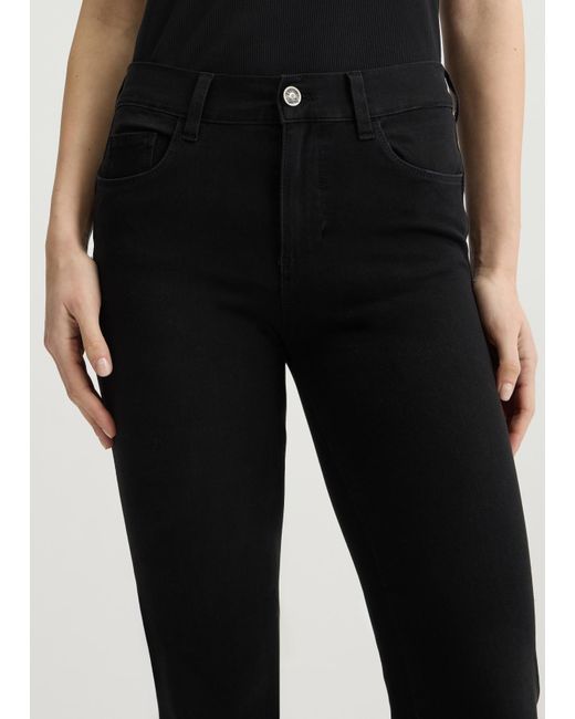 Liu Jo Jeans Bootcut Bottom Up di Liu Jo in Black