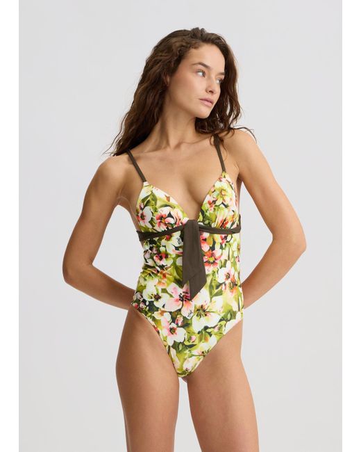 Liu Jo Maillot De Bain Une Pièce Pour La Plage Avec Imprimé Liu Jo en coloris Yellow