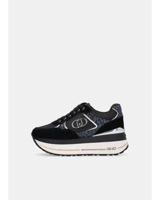 Liu Jo Sneakers Super Platform di Liu Jo in Black