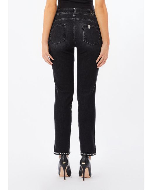 Vaqueros Pitillo Bottom Up Liu Jo de color Black