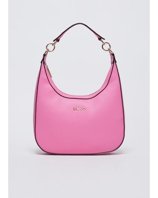 Liu Jo Borsa A Spalla Con Logo di Liu Jo in Pink