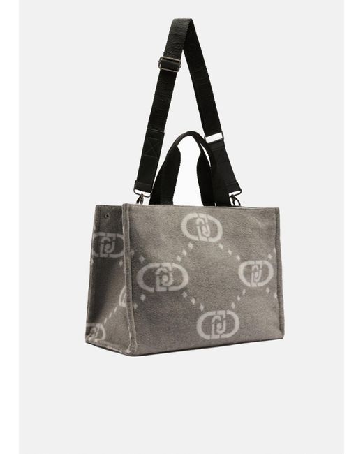 Liu Jo White Liu Jo Großer Shopper Mit Logo
