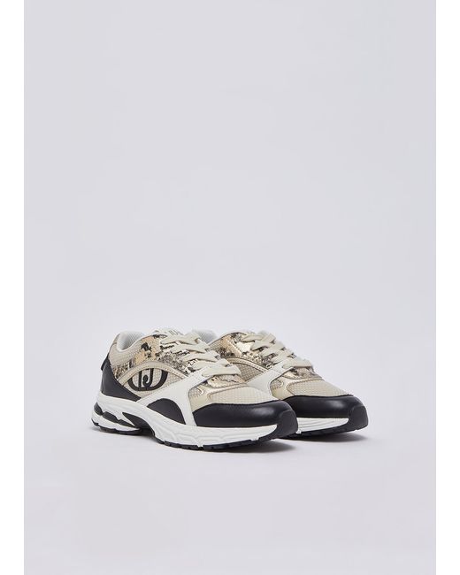 Liu Jo White Sneakers Im Python-Look