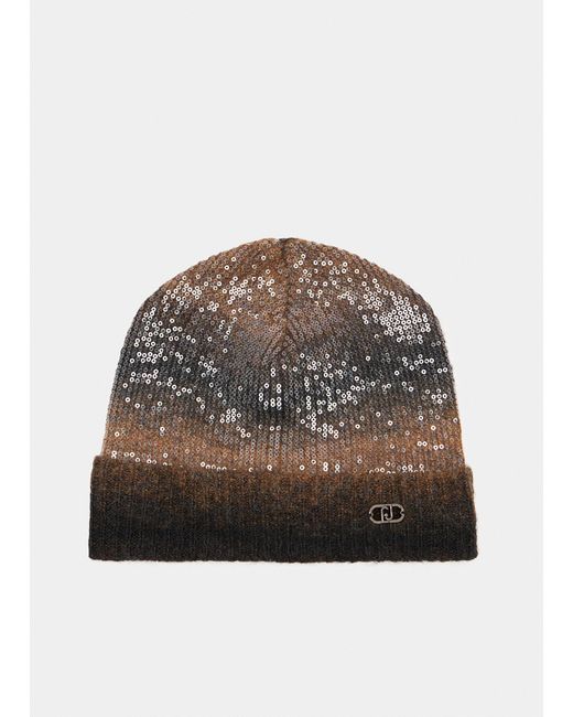 Liu Jo Bonnet En Laine Mélangée Dégradée Liu Jo en coloris Brown