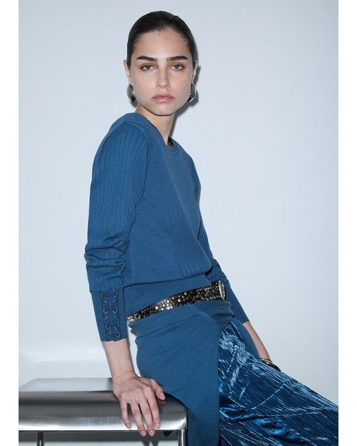 Pull Avec Lacets Liu Jo en coloris Blue