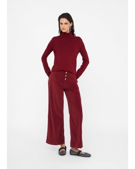 Liu Jo Pull À Col Roulé Avec Détails En Lurex Liu Jo en coloris Red