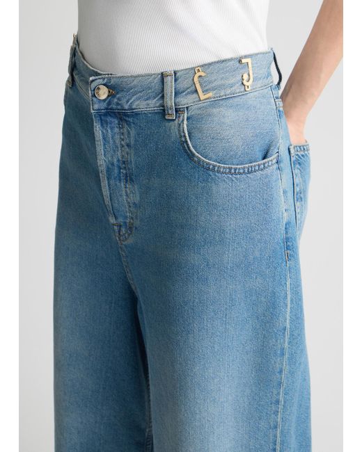 Liu Jo Bermuda In Denim di Liu Jo in Blue