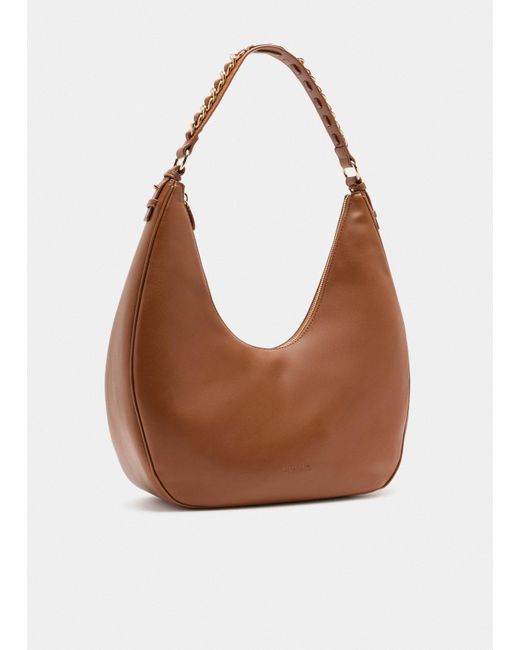 Liu Jo Sac Hobo Grand Format Avec Chaîne Liu Jo en coloris Brown