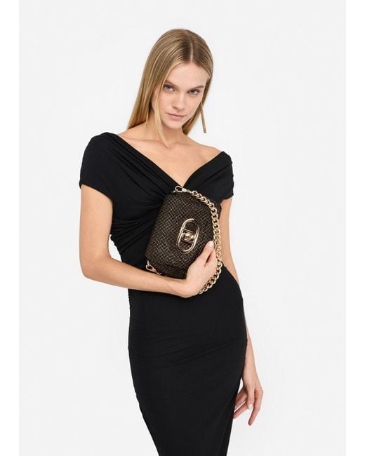Liu Jo Sac Petit Format Lapuffy Avec Strass Liu Jo en coloris Black