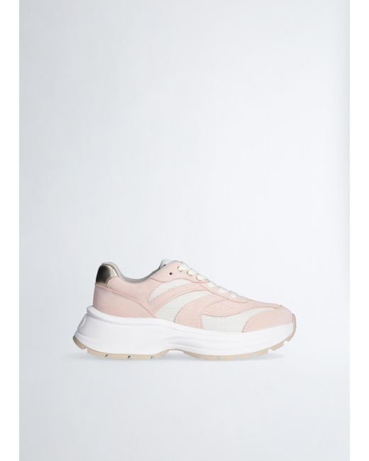 Liu Jo Sneakers In Suede E Brighty Mesh di Liu Jo in Blue