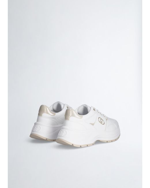 Liu Jo Sneakers In Pelle di Liu Jo in White