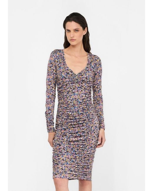 Liu Jo Robe Mi-Longue Avec Imprimé Liu Jo en coloris Multicolor