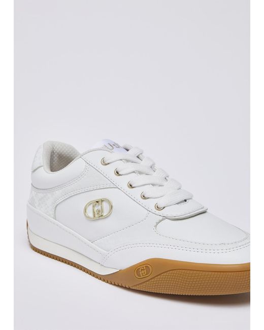 Liu Jo White Sneakers Mit Python-Effekt