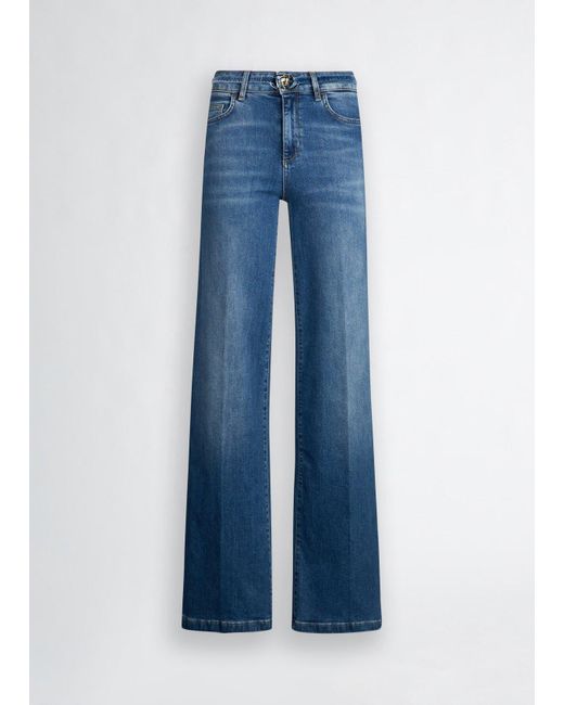 Liu Jo Jeans Flare Con Cintura di Liu Jo in Blue
