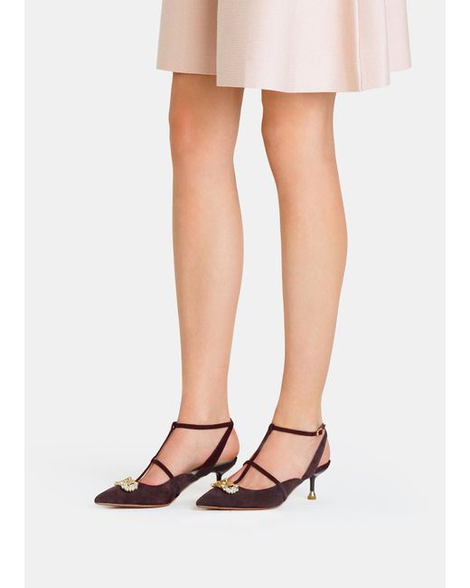 Liu Jo Sling Back Con Logo Gioiello di Liu Jo in White