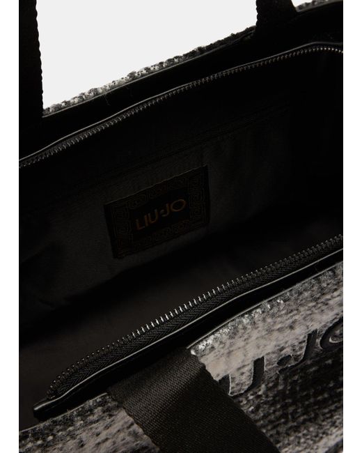 Liu Jo White Liu Jo Großer Shopper Mit Animal-Print