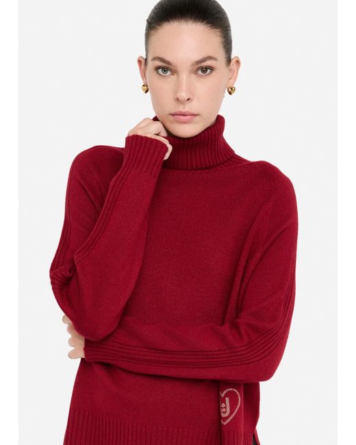 Liu Jo Pull À Col Roulé En Laine Et Cachemire Liu Jo en coloris Red