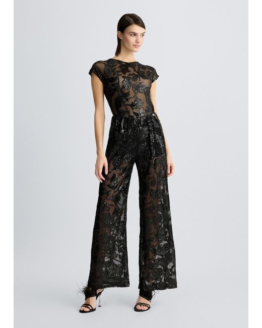 Liu Jo Body Top In Tulle Ricamato di Liu Jo in Black