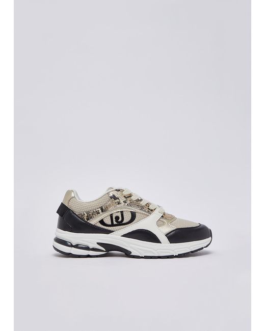 Liu Jo White Sneakers Im Python-Look