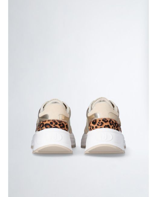 Liu Jo Sneakers Con Dettagli In Cavallino di Liu Jo in Natural