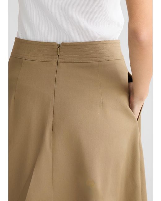 Liu Jo Gonna A Pieghe Beige di Liu Jo in Natural