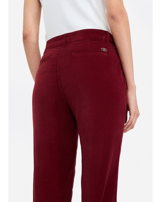 Liu Jo Red Liu Jo Bootcut-Hose Aus Samt