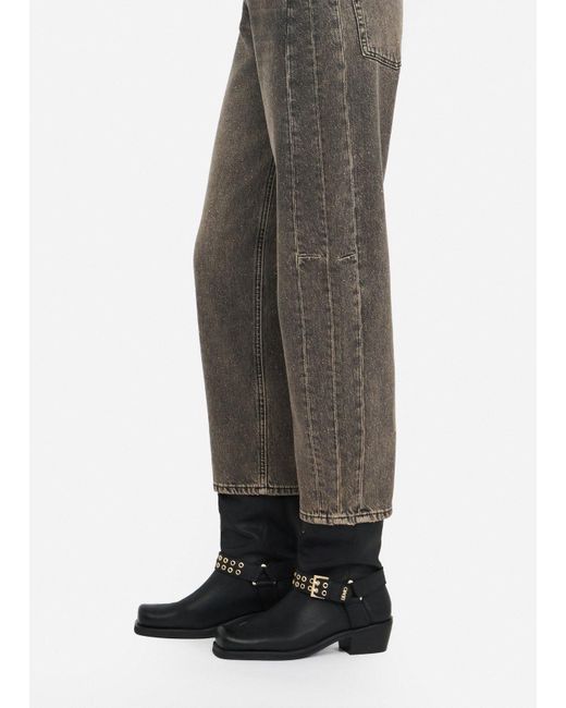 Liu Jo Jeans Boyfriend Con Glitter di Liu Jo in Gray
