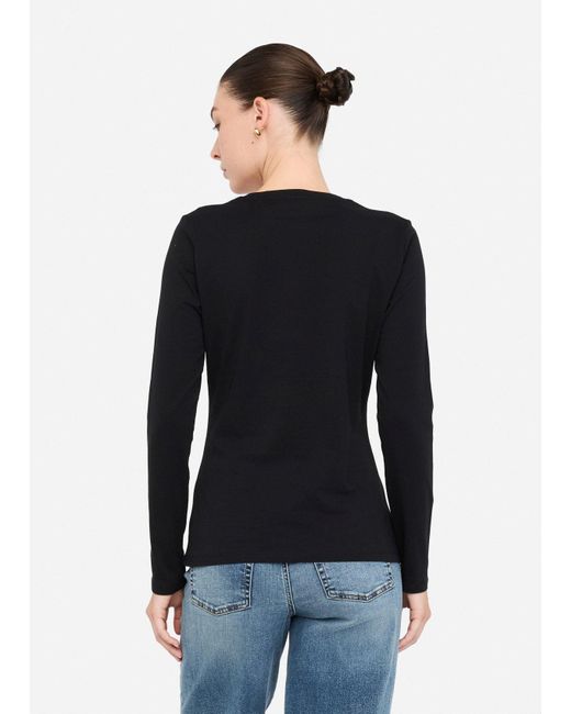 Liu Jo T-Shirt A Maniche Lunghe di Liu Jo in Black