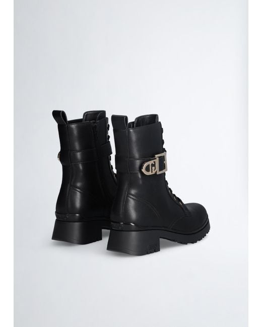 Liu Jo Rangers En Cuir Véritable Liu Jo en coloris Black