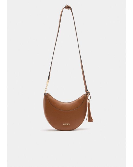 Liu Jo Sac Porté Épaule Format Moyen Avec Charm Liu Jo en coloris White