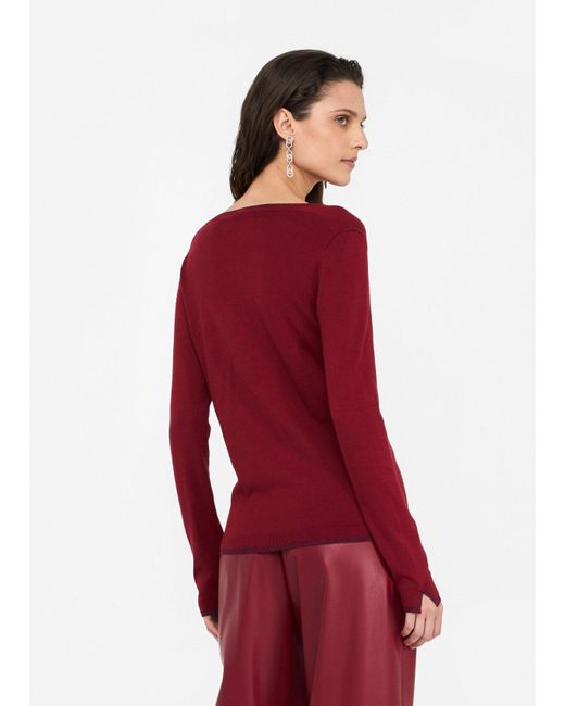 Liu Jo Red Liu Jo Pullover Mit V-Ausschnitt
