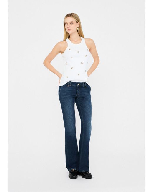 Liu Jo Jean Bootcut Taille Basse Liu Jo en coloris Blue