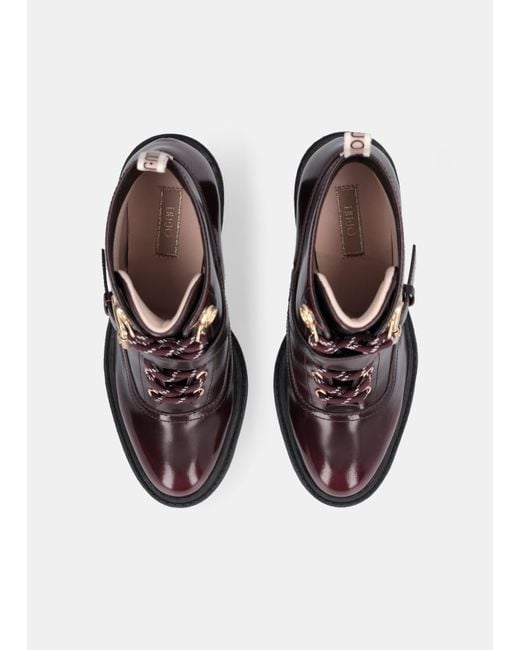 Liu Jo Bottines En Cuir Abrasé Liu Jo en coloris White
