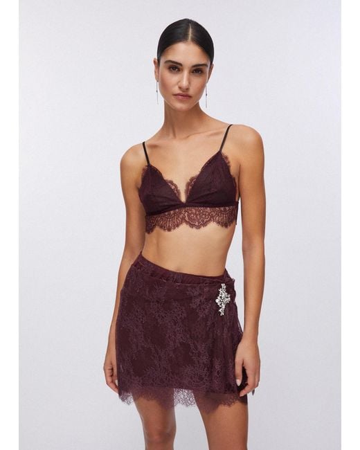 Liu Jo Brassière En Dentelle Chantilly Liu Jo en coloris Red