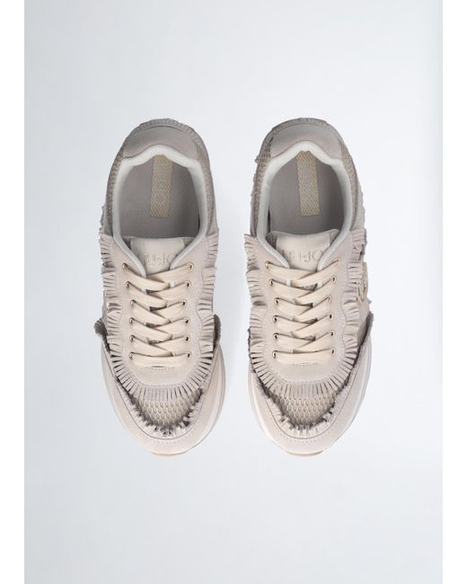 Liu Jo Sneakers Platform Con Frange di Liu Jo in Natural