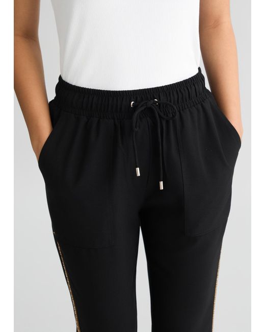 Liu Jo Pantaloni Jogging In Cady di Liu Jo in Black