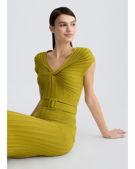 Liu Jo Abito In Maglia Con Cintura di Liu Jo in Yellow
