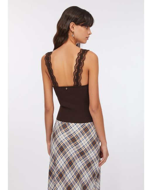 Liu Jo Top Avec Détails En Dentelle Liu Jo en coloris Multicolor