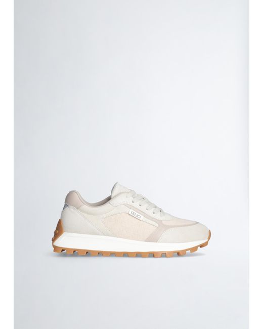 Liu Jo Sneakers En Cuir Et Toile Liu Jo pour homme en coloris White